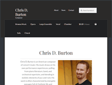 Tablet Screenshot of chrisdburton.com